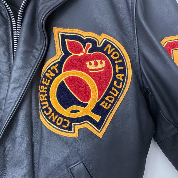 Vintage Queen's University '03 Con-Ed Leather Jack - Picture 5 of 7